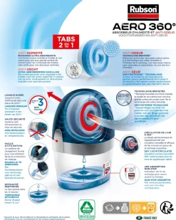 Sale RUBSON Absorbeur d'humidité AERO 360° + 3 recharges