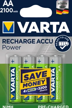 New VARTA Accus HR6 AA Ni-Mh 2100 mAh (x4)