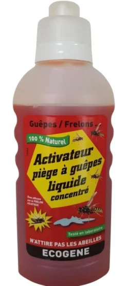 New ECOGENE Activateur liquide concentré piège guêpes et frelons 500 ml