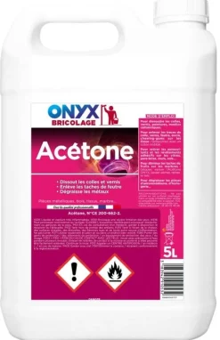 New ONYX Acétone bidon de 5L