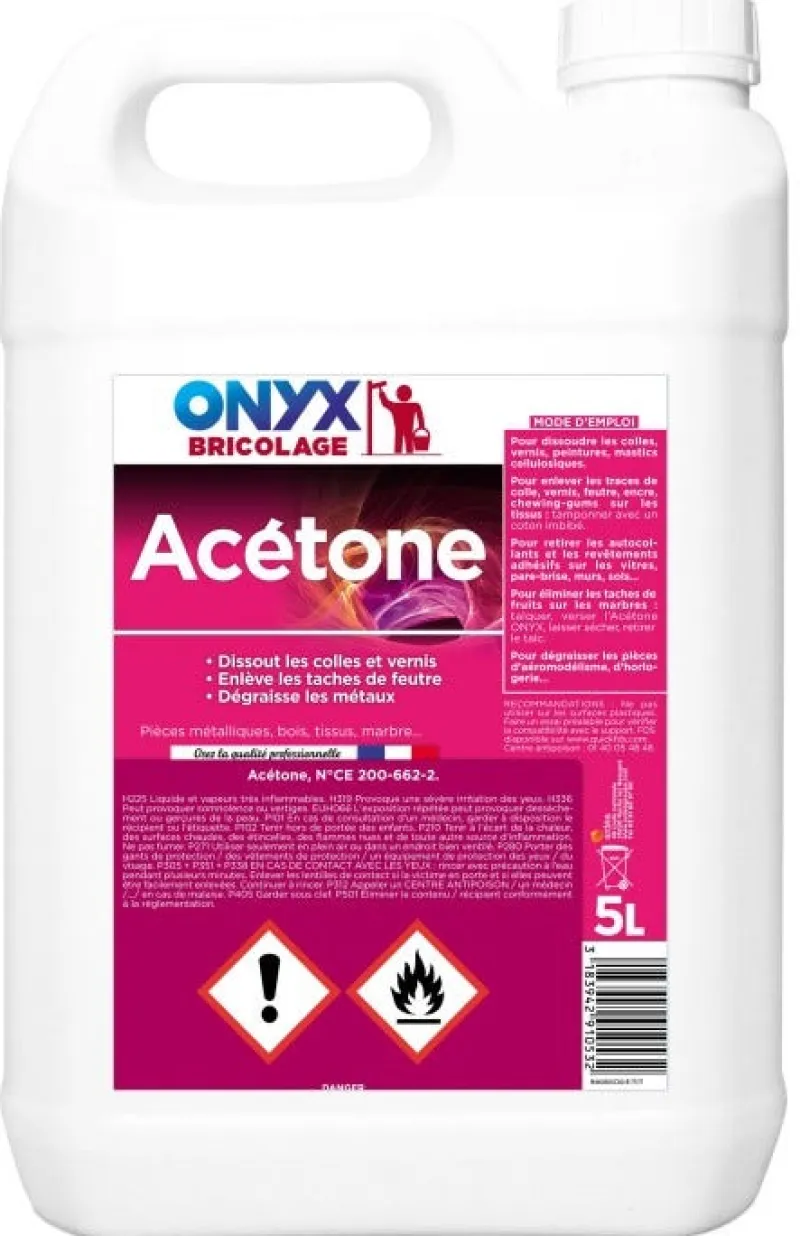 New ONYX Acétone bidon de 5L