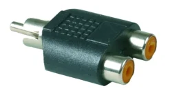 Clearance Adaptateur audio FPE RCA mâle / 2 RCA femelles