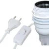 Discount TIBELEC Adaptateur bouteille E27 + interrupteur fil/fiche blanc