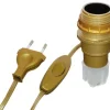 Best TIBELEC Adaptateur bouteille E14 + interrupteur fil/fiche or