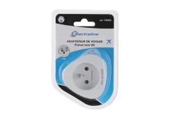 Sale ELECTRALINE Adaptateur de voyage France vers Uk
