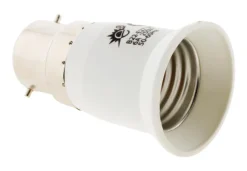 Outlet ZENITECH Adaptateur douille mâle B22- femelle E27 blanc