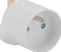 Clearance ZENITECH Adaptateur France-Royaume Uni Blanc 13A 250V