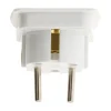 Sale ZENITECH Adaptateur mâle France 1 6A en femelle gb blanc + sécurité