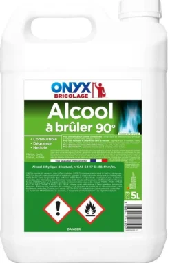 Outlet ONYX Alcool à brûler 90° bidon de 5L