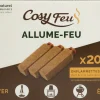 Sale FEUDOR Allume-feu 2 en 1 100% naturel (x20)