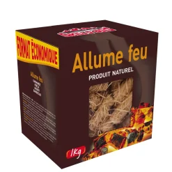Best Allume-feu laine de bois boîte de 1 kg