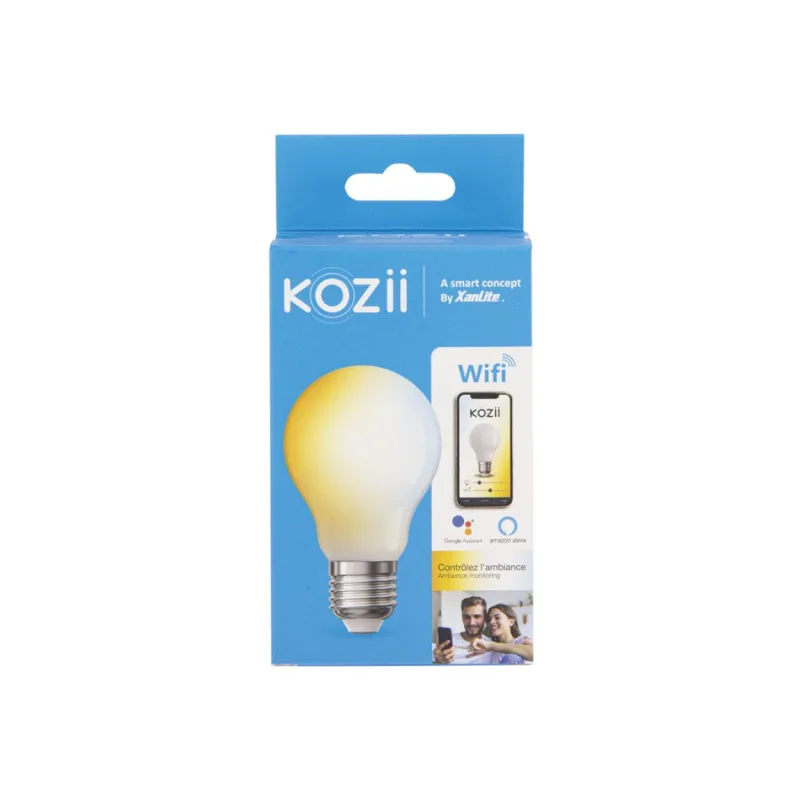 Clearance Ampoule filament LED connectée Kozii A60 E27 806lm 7W
