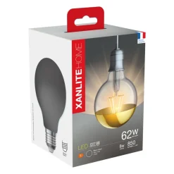 XANLITE Ampoule filament LED G95 E27 850lm 8W 2700k blanc chaud