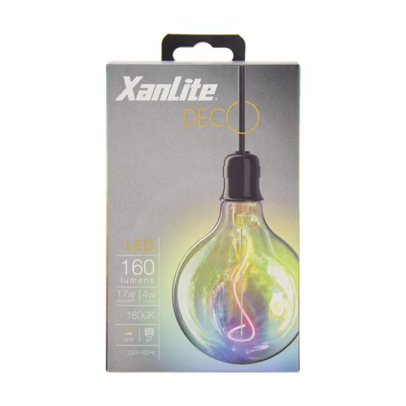 Sale XANLITE Ampoule filament LED G95 licorne E27 1800k blanc chaud