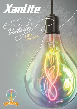 Hot XANLITE Ampoule filament LED licorne E27 150lm 4W 1800k blanc chaud