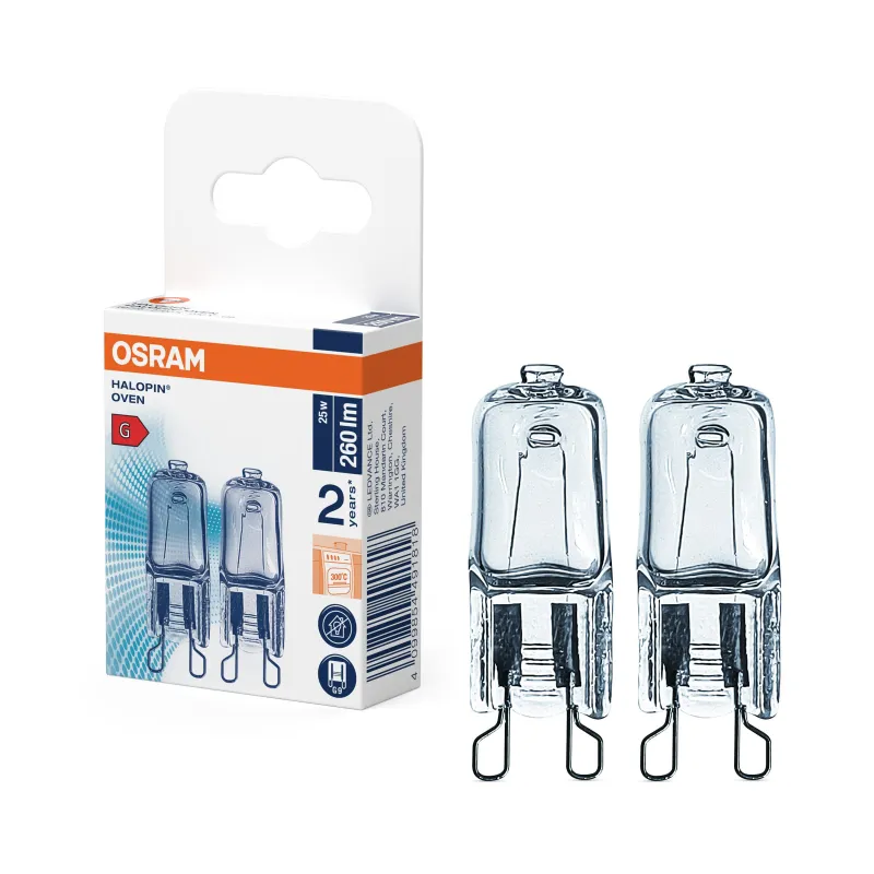 Sale OSRAM Ampoule halogène Caps Four 25W G9 (x2)