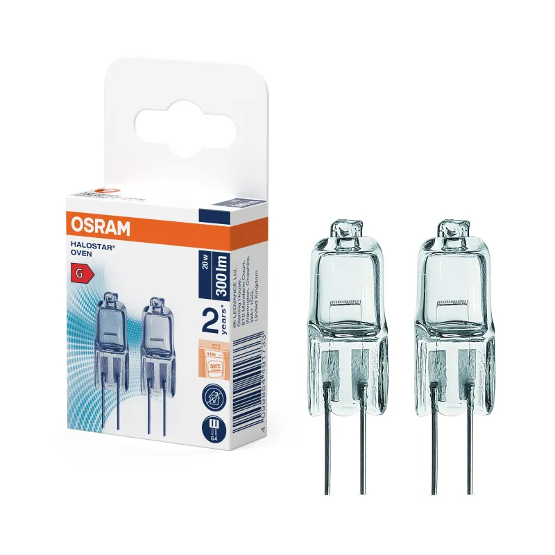 OSRAM Ampoule halogène Caps Four 20W G4 (x2)