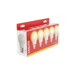 Online XANLITE Ampoule LED A60 E27 806lm 9W 2700k blanc chaud x5