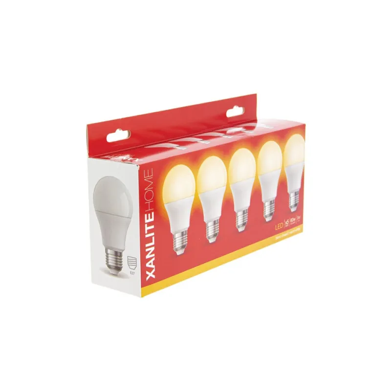 Online XANLITE Ampoule LED A60 E27 806lm 9W 2700k blanc chaud x5
