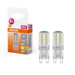 New OSRAM Ampoule LED Capsule clair 2.6W=30 G9 chaud x2