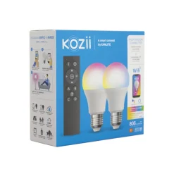 Online Ampoule LED connectée A60 E27 806lm 9W RVB (x2)+télécommande