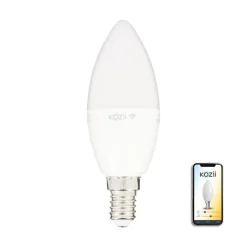 Ampoule LED connectée Kozii flamme E14 470lm 6W