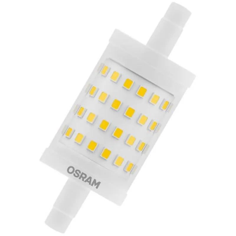 Sale OSRAM Ampoule LED Crayon 78mm variable 8,5W R7S chaud
