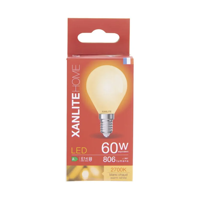 Sale XANLITE Ampoule LED E14 806lm 6,5W 2700K blanc chaud