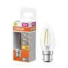 Clearance OSRAM Ampoule LED Flamme clair filament 1,8W B22d chaud