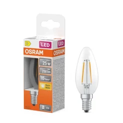 Discount OSRAM Ampoule LED Flamme clair filament 1,8W=25 E14 chaud