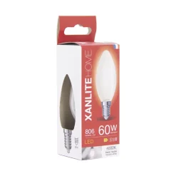 XANLITE Ampoule LED flamme E14 806lm 6,5W 4000k blanc neutre