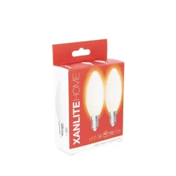 XANLITE Ampoule LED flamme E14 806lm 6,5W 4000k blanc neutre x2