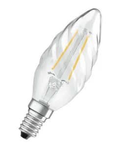 Sale OSRAM Ampoule LED Flamme torsadée clair filament 1,8W E14