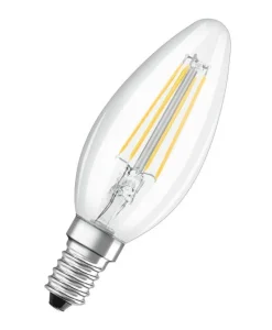 Hot OSRAM Ampoule LED Flamme verre clair 3,4W=40 E14 chaud x2