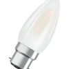 Clearance OSRAM Ampoule LED Flamme verre dépoli 3,4W=40 B22d chaud
