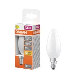 Discount OSRAM Ampoule LED Flamme verre dépoli 3,4W=40 E14 chaud