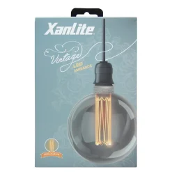 XANLITE Ampoule LED G125 holo E27 100lm 4W 1800k blanc chaud