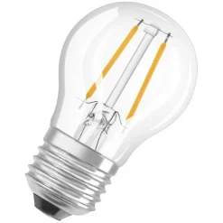 Outlet OSRAM Ampoule LED Sphérique clair filament 4W=40 E27 chaud OSR