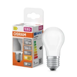 Outlet OSRAM Ampoule LED Sphérique verre dépoli 5,9W E27 chaud