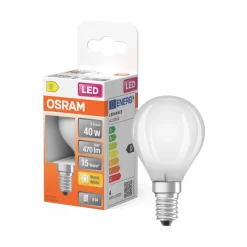 Discount OSRAM Ampoule LED Sphérique verre dépoli 3,4W=40 E14 chaud