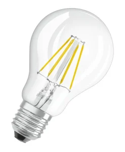 Outlet OSRAM Ampoule LED Standard clair filament 3,4W=40 E27 chaud
