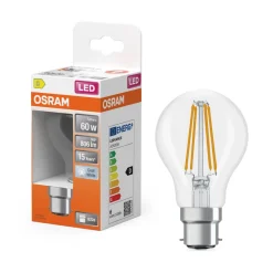 New OSRAM Ampoule LED Standard clair filament 5,9W=60 B22d froid