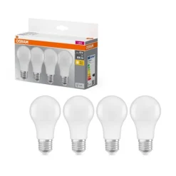 Clearance OSRAM Ampoule LED standard dépoli radiateur 8W E27 x4