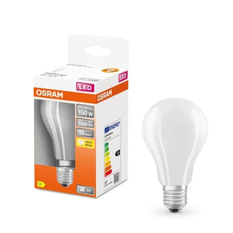 Hot OSRAM Ampoule LED Standard verre dépoli 17W=150 E27 chaud