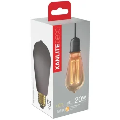 XANLITE Ampoule LED ST64 hologramme E27 200lm 4W 1800k blanc chaud