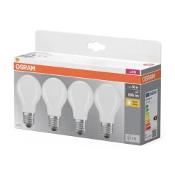 New Ampoule standard dépolie 6,5W=60 E27 Blanc chaud (x4)