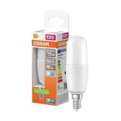 OSRAM Ampoule Stick LED dépoli avec radiateur 9,5W E14