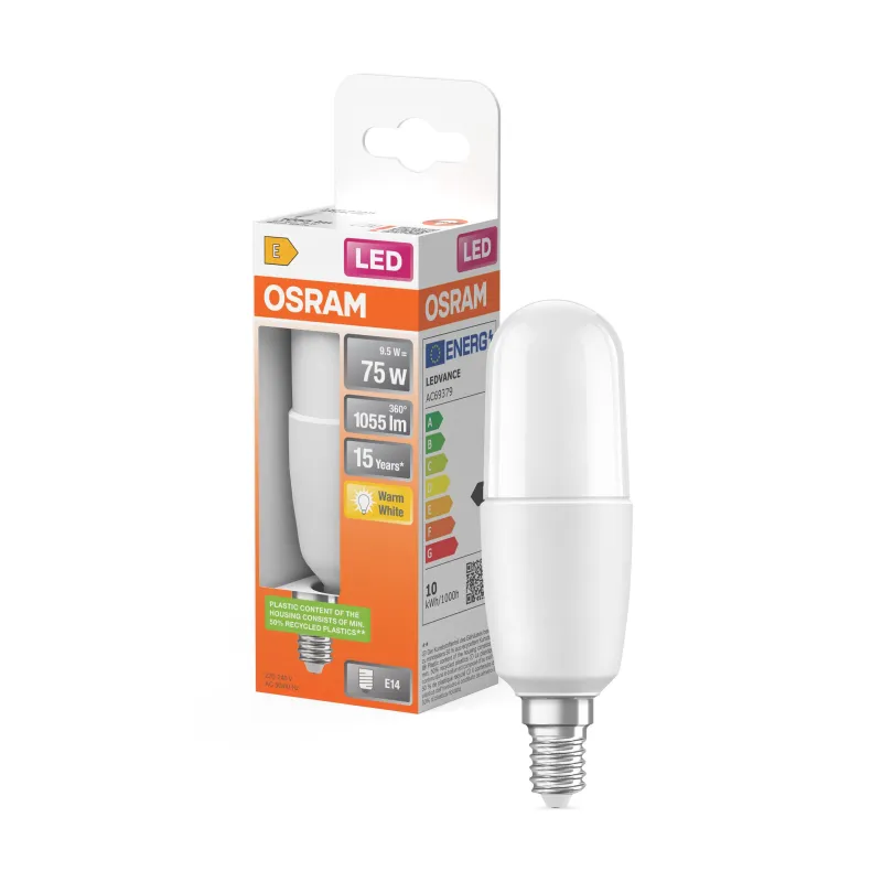 Clearance OSRAM Ampoule Stick LED dépoli avec radiateur 9,5W chaud