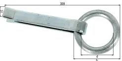 Discount AFBAT Anneau de fixation zingué à béton 170/Ø65