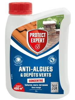 PROTECT EXPERT Anti-algues et dépôts verts concentré 1L